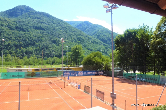 Aussicht Sportanlage Verscio