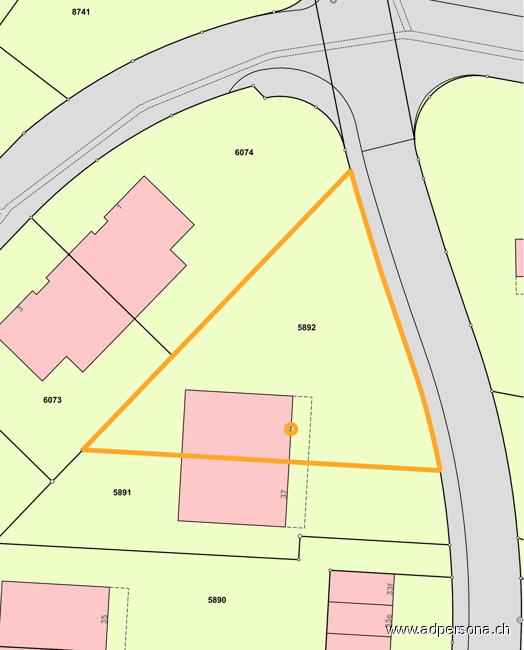 Lageplan Doppelhaush�lfte Reinach (BL)