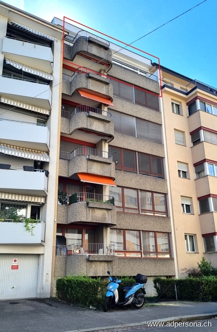 Aussenansicht Maisonettewohnung Basel