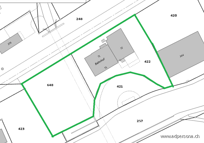 Lageplan Mehrfamilienhaus Schwaderloch