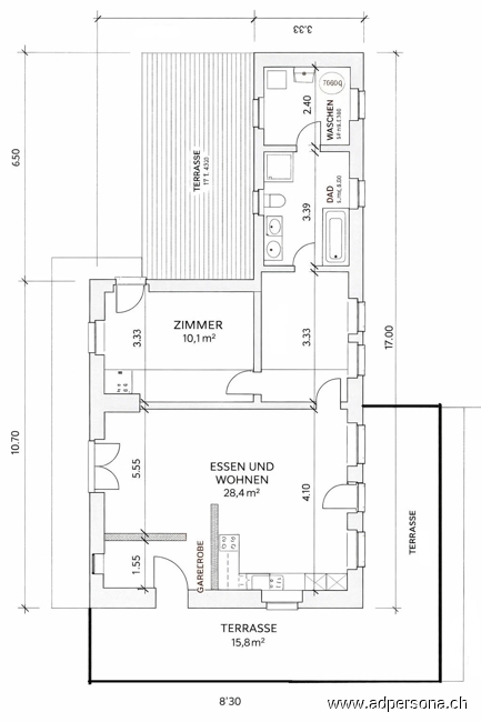Haus 12b Wohnung Grundriss Wohn- / Gesch�ftshaus Niederdorf
