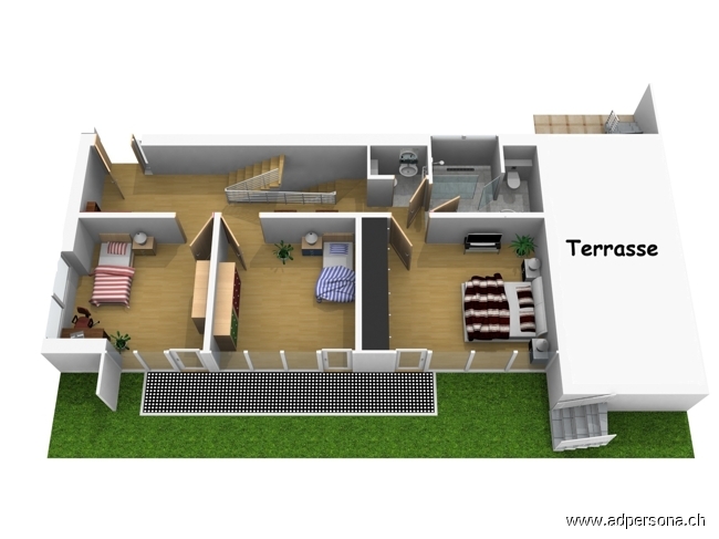 Grundriss EG Einfamilienhaus Ettingen