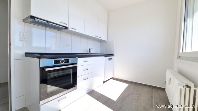 K�che mit Zugang zur Terrasse S�r-Ost Maisonettewohnung Basel