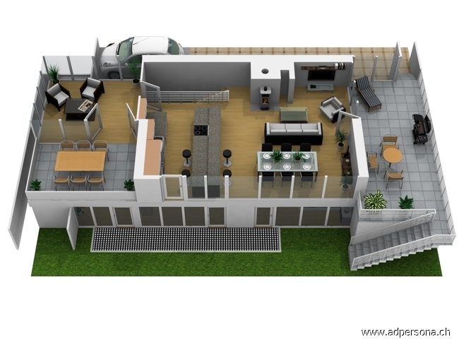 Grundriss OG Einfamilienhaus Ettingen