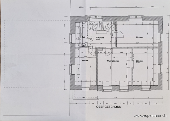 Grundriss OG Mehrfamilienhaus Schwaderloch