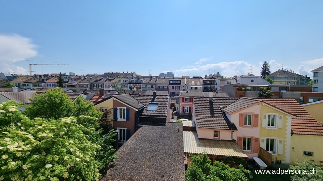 Aussicht Schlafzimmer Etagenwohnung Basel
