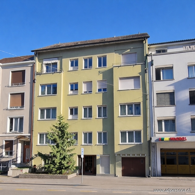 Aussenansicht Dachgeschosswohnung Basel