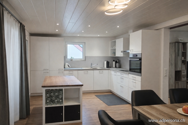 Haus 12b Wohnung K�che - rechts das WOhnzimmer Wohn- / Gesch�ftshaus Niederdorf