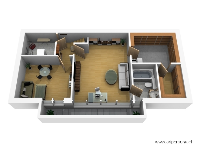 Grundriss UG Einfamilienhaus Ettingen